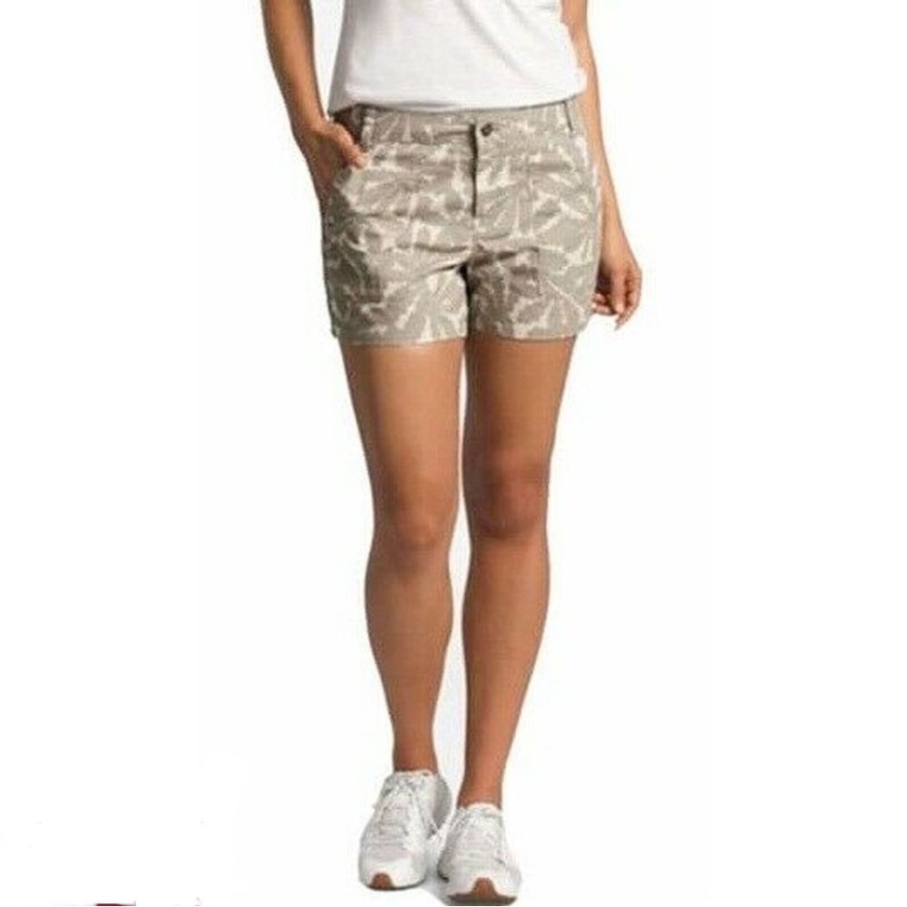 The North Face Hiking Shorts Standard Fit Ridgeside Print Cotton Women’s Size 10